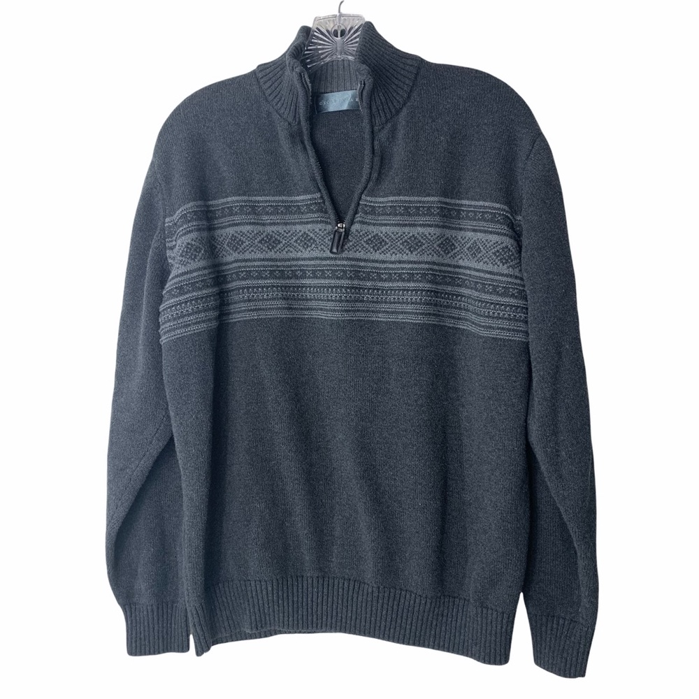Oscar De La Renta Quarter‎ zip sweater size L